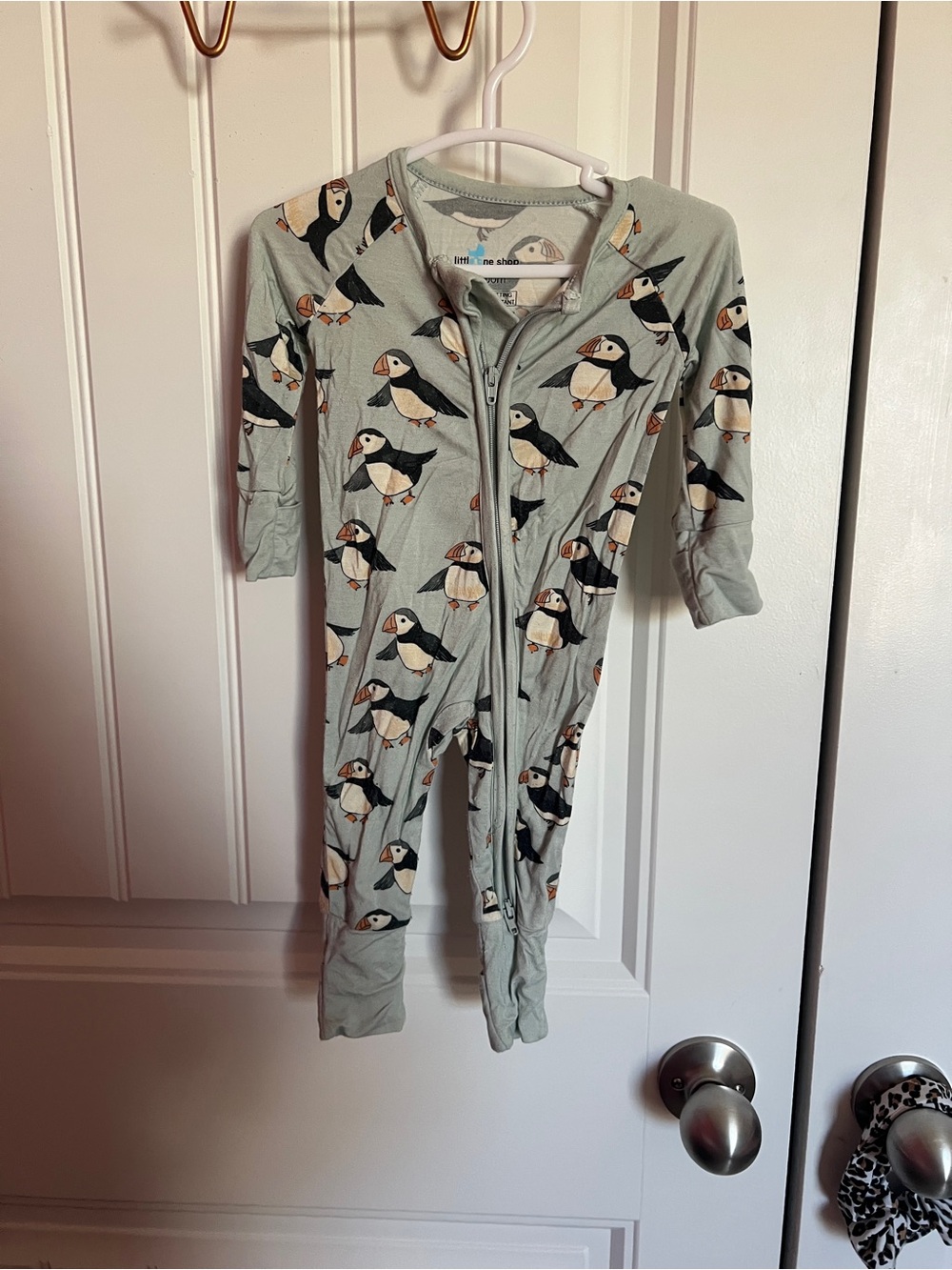 little one shop puffin newborn sleeper
